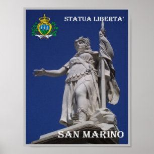 Póster San Marino - Estatua de la Libertad -