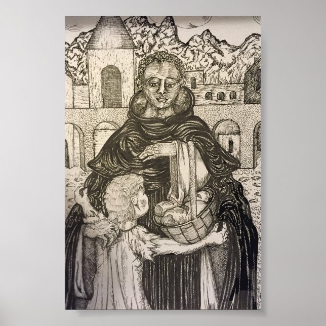 Póster San Martín de Porres y el Niño (Frente)