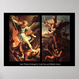 PÓSTER SAN MIGUEL ARCÁNGEL VENCEDOR DE SATANÁS