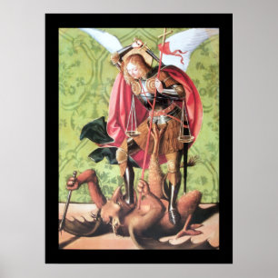 PÓSTER SAN MIGUEL, DRAGÓN Y JUSTICIA