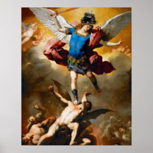 Póster San Miguel el Arcángel Protector del Poster malvad