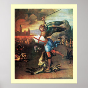 PÓSTER SAN MIGUEL Y EL DRAGÓN