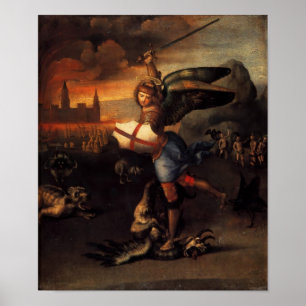 Póster San Miguel y el dragón