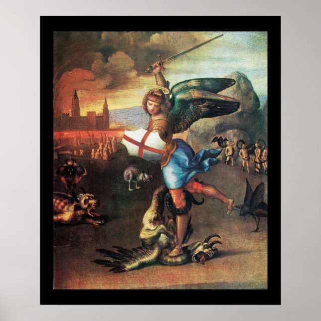 Póster San Miguel y el dragón (Frente)