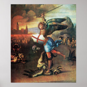 PÓSTER SAN MIGUEL Y EL DRAGÓN