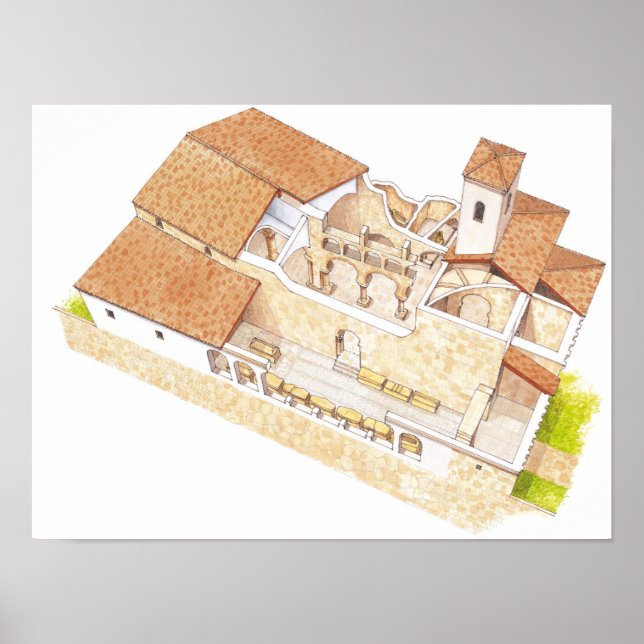 Póster San Millan de la Cogolla. Monasterio de Suso. La (Frente)