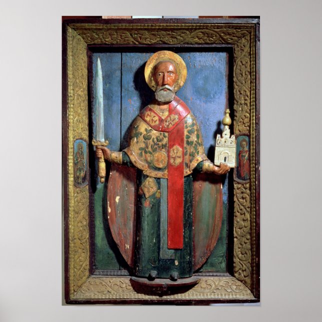 Póster San Nicolás de Mozhaisk, escuela de Yaroslavl (Frente)