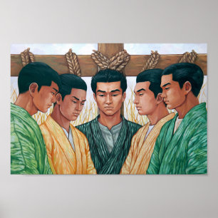 Póster San Pablo Miki y los testigos de la Cruz