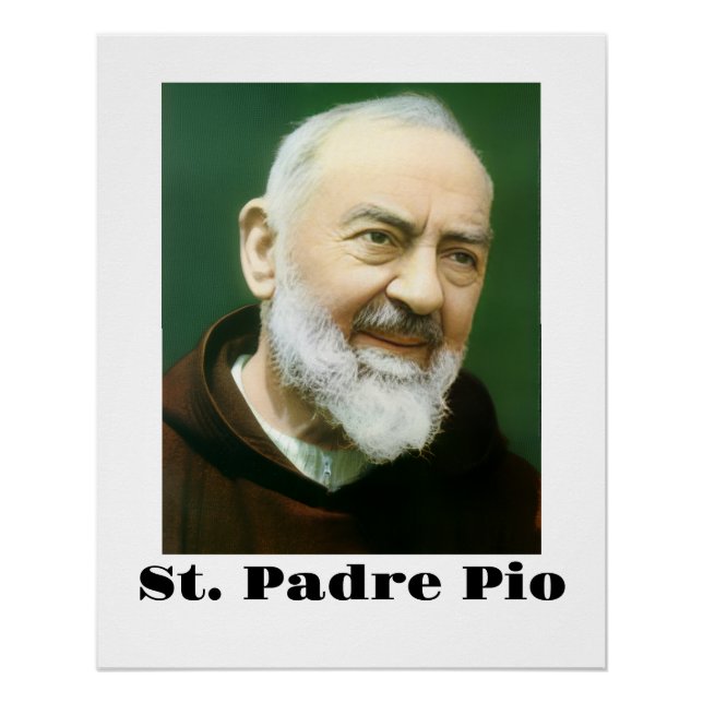 Póster San Padre Pío (Anverso)
