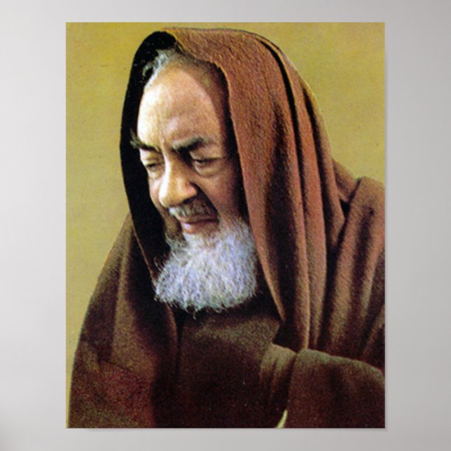 Póster San Padre Pío de Pietrelcina (Frente)