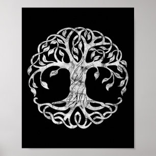 Póster San Patentes Árbol Celta Irlandés De La Vida St Pa