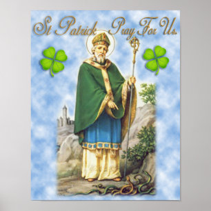 Póster San Patricio, Patrono de Irlanda.