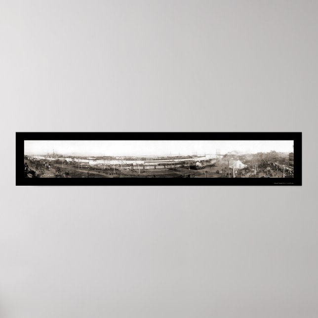 Póster San Pedro, CA Foto 1908 (Frente)