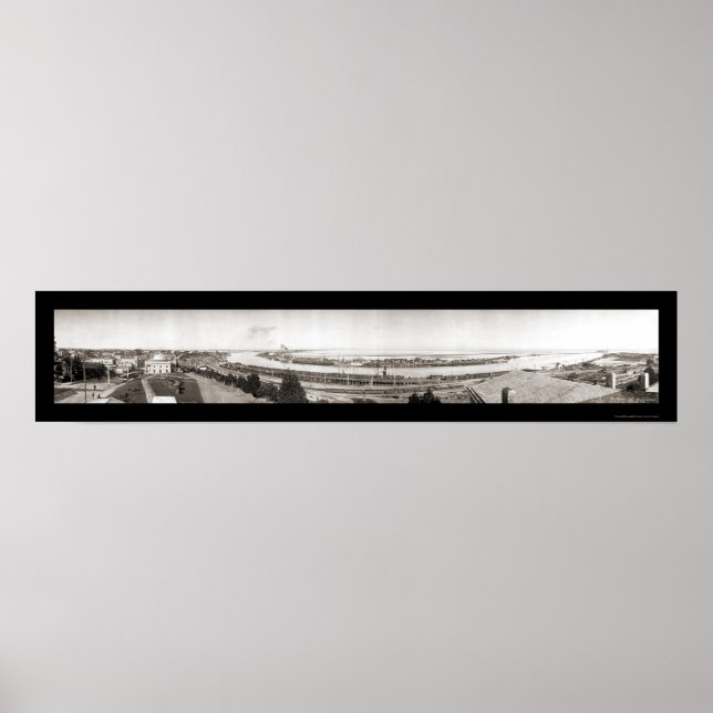 Póster San Pedro, CA Huge Photo 1909 (Frente)