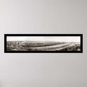 Póster San Pedro CA Lumber Co Foto 1909