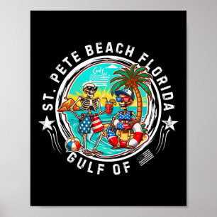 Póster San Pete Beach Hombres Y Mujeres De Florida