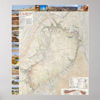 Póster San Rafael Swell: El patio de juegos de Utah