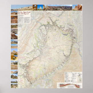 Póster San Rafael Swell: El patio de juegos de Utah