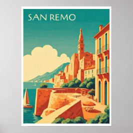 Póster San Remo besado por el sol