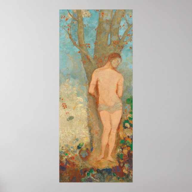 Póster San Sebastián - Bella Artes de Odilon Redon (Frente)