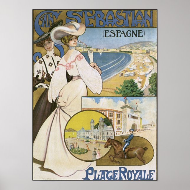 Póster San Sebastián Espana Place Royale (Frente)