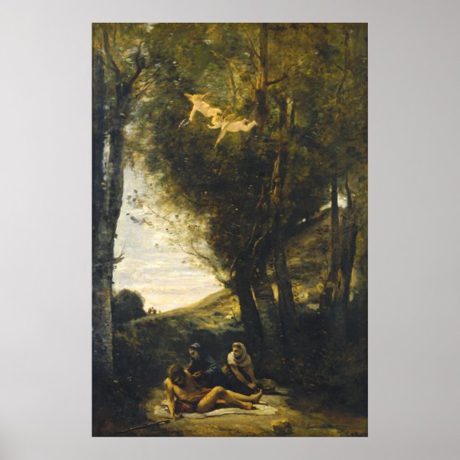 Póster San Sebastián - Jean-Baptiste - Bella Artes Corot (Frente)
