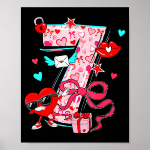 Póster San Valentín 67 Seis Siete Meme Danzando Corazones