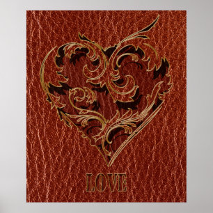 Póster San Valentín de piel