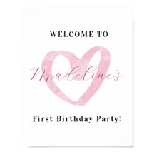 San Valentín Regalo Signo de bienvenida de cumplea