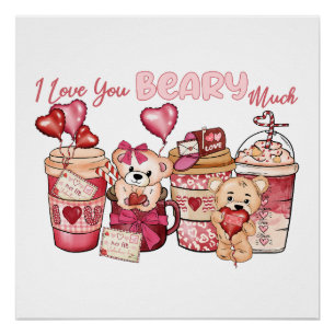 Póster San Valentín Te Amo Mucho