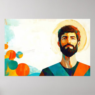 Póster San Vicente: Testigo Radiante de Fe