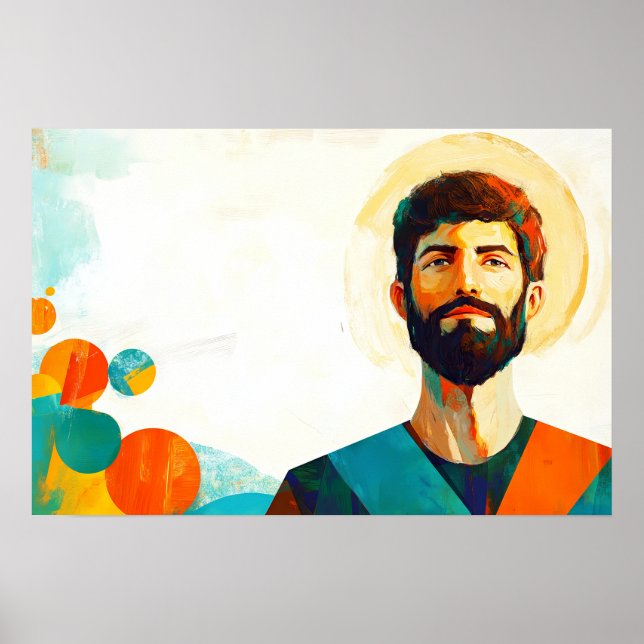 Póster San Vicente: Testigo Radiante de Fe (Frente)