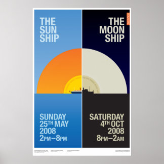 Póster Sancho Panza - The Sun Ship / The Moon Ship Poster