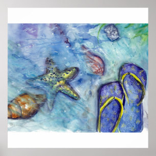 Póster Sandalias de Sanibel