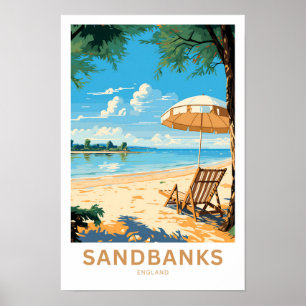 Póster Sandbanks England Travel Print