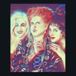 Póster Sanderson Sisters Art Deco Print<br><div class="desc">Esta es una impresión de arte deco 8x10 de las hermanas Sanderson perfecta para cualquier fanático de Halloween.</div>