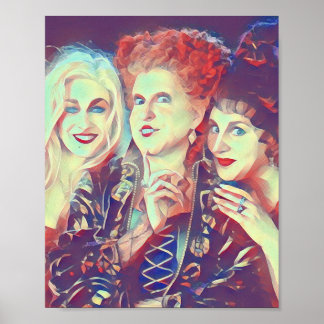 Póster Sanderson Sisters Art Deco Print