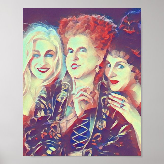 Póster Sanderson Sisters Art Deco Print (Frente)