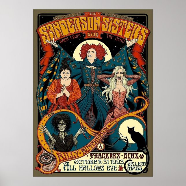Póster Sanderson Sisters Vintage (Frente)
