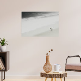 Póster Sandpiper costero en la playa
