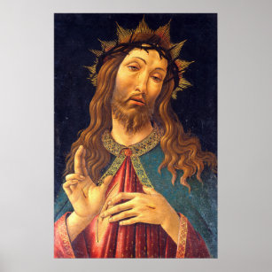 Póster Sandro Botticelli Cristo coronado con ánimos