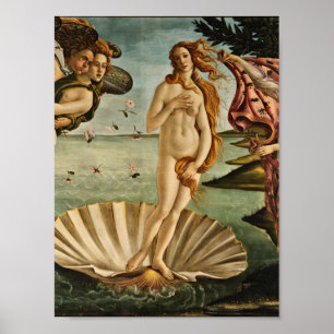 Póster Sandro Botticelli - El nacimiento de Venus