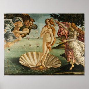 Póster Sandro Botticelli - El nacimiento de Venus