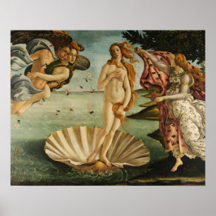 Póster Sandro Botticelli - El nacimiento de Venus