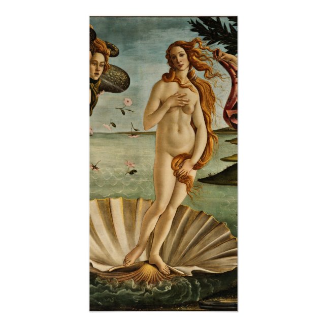 Póster Sandro Botticelli - El nacimiento de Venus (Anverso)