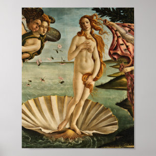 Póster Sandro Botticelli - El nacimiento de Venus