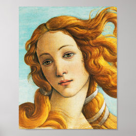 Póster Sandro Botticelli El nacimiento de Venus Face Deta