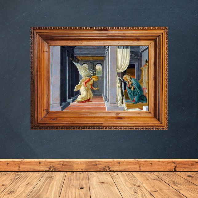 Póster Sandro Botticelli La Pintura De Anunciación (The Annunciation by Sandro Botticelli Catholic Christian Art Poster)