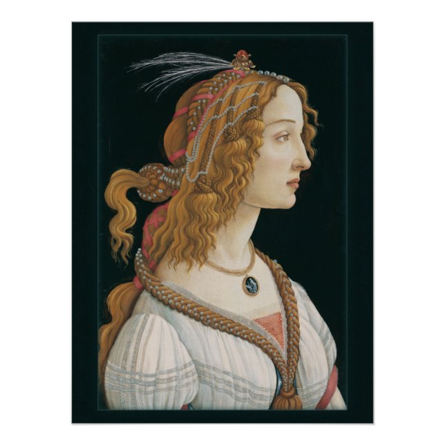 Póster Sandro Botticelli Lady CC0321 Nuevas opciones (Anverso)