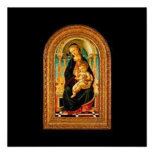 Póster Sandro Botticelli Madonna and Child c 1470